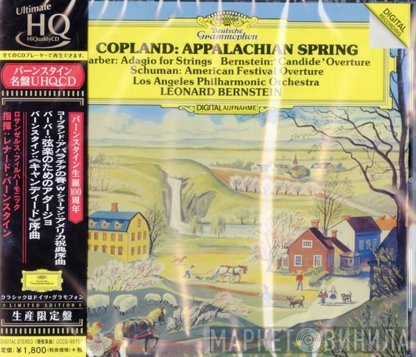 , Aaron Copland , Samuel Barber , Leonard Bernstein - William Schuman , Los Angeles Philharmonic Orchestra  Leonard Bernstein  - Appalachian Spring / Adagio For Strings / 'Candide' Overture / American Festival Overture