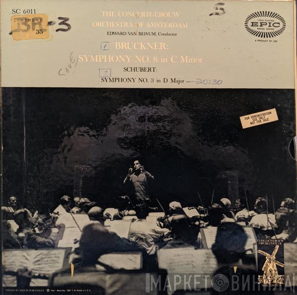 / Anton Bruckner – Franz Schubert , Concertgebouworkest  Eduard van Beinum  - Symphony No. 8 In C Minor / Symphony No. 3 in D Major