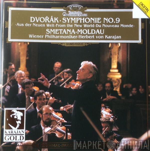 / Antonín Dvořák , Bedřich Smetana • Wiener Philharmoniker  Herbert von Karajan  - Symphonie Nr. 9 »Aus Der Neuen Welt = From The New World = Du Nouveau Monde« / Moldau