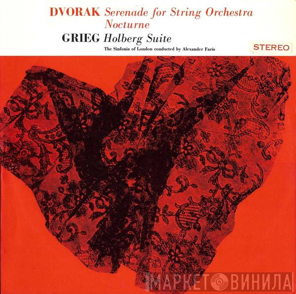 / Antonín Dvořák , Edvard Grieg Conducted By The Sinfonia Of London  Alexander Faris  - Serenade For String Orchestra, Nocturne / Holberg Suite