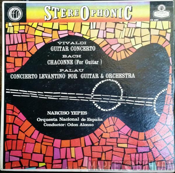 , Antonio Vivaldi , Johann Sebastian Bach , Manuel Palau , Narciso Yepes , Orquesta Nacional De España  Odón Alonso  - Guitar Concerto / Chaconne (For Guitar) / Concierto Levantino For Guitar And Orchestra
