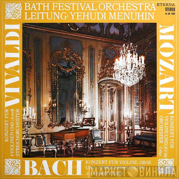 / Antonio Vivaldi / Johann Sebastian Bach , Wolfgang Amadeus Mozart , Bath Festival Orchestra  Yehudi Menuhin  - Konzert Für 4 Violinen Und Streichorchester H-moll / Konzert Für Violine, Oboe Und Streichorchester D-moll BWV 1060 / Konzert Für Violine Und Orchester G-dur KV 216
