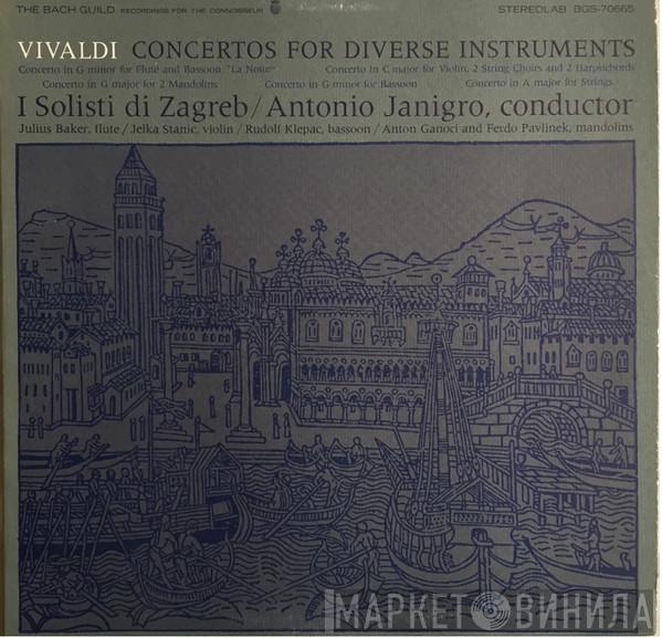 - Antonio Vivaldi / Zagrebački Solisti  Antonio Janigro  - Concertos For Diverse Instruments