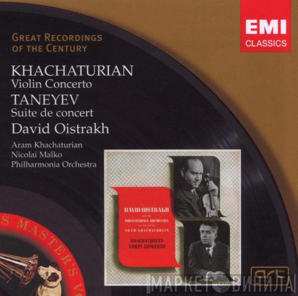 / Aram Khatchaturian - Sergey Ivanovich Taneyev , David Oistrach , Philharmonia Orchestra , Aram Khatchaturian  Nicolai Malko  - Violin Concerto / Suite De Concert