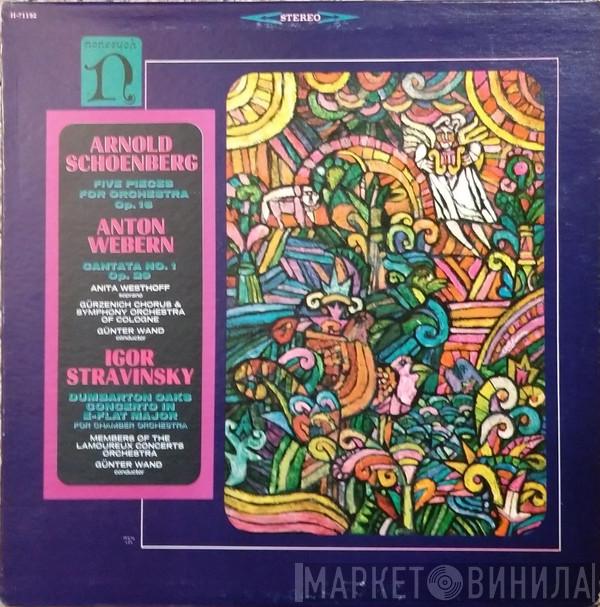 / Arnold Schoenberg / Anton Webern  Igor Stravinsky  - 5 Pieces For Orchestra / Cantata No. 1 / Dumbarton Oaks Concerto