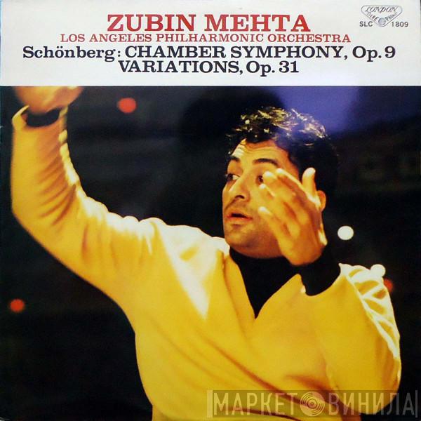 , Arnold Schoenberg , Zubin Mehta  Los Angeles Philharmonic Orchestra  - Chamber Symphony Op. 9 / Variations Op. 31