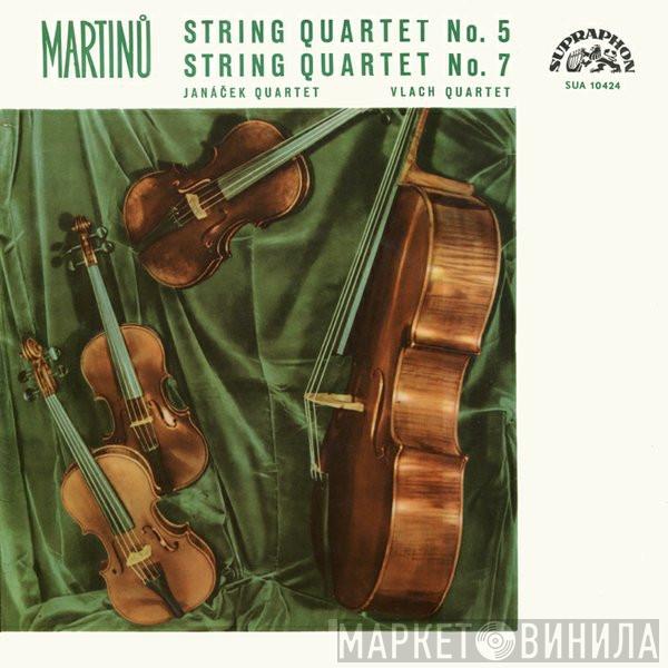 , Bohuslav Martinů , Janáček Quartet  Vlach Quartet  - String Quartet No. 5 / String Quartet No. 7