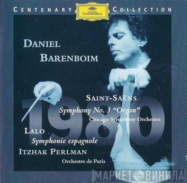 / Camille Saint-Saëns - Édouard Lalo , Daniel Barenboim , The Chicago Symphony Orchestra , Itzhak Perlman  Orchestre De Paris  - Symphony No. 3 "Organ" / Symphonie Espagnole
