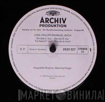 , Carl Philipp Emanuel Bach  Huguette Dreyfus  - Sonaten - Rondos - Fantasien / Für Kenner Und Liebhaber - For Connoisseurs