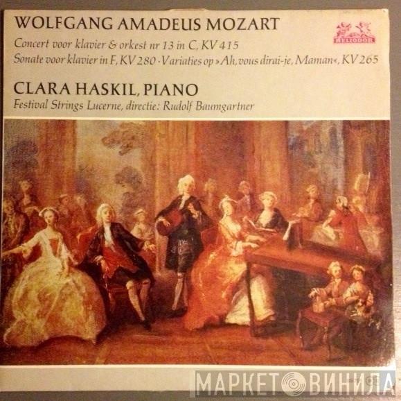 , Clara Haskil , Wolfgang Amadeus Mozart , Festival Strings Lucerne  Rudolf Baumgartner  - Concert Voor Klavier & Orkest Nr 13 In C, KV 415 / Sonate Voor Klavier In F, KV 280 - Variaties Op >>Ah, Vous Dirai-je, Maman<<, KV 265