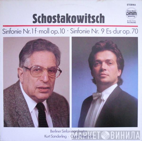 , Dmitri Shostakovich , Berliner Sinfonie Orchester , Kurt Sanderling  Claus Peter Flor  - Sinfonie Nr. 1 F-moll Op. 10 / Sinfonie Nr. 9 Es-dur Op. 70