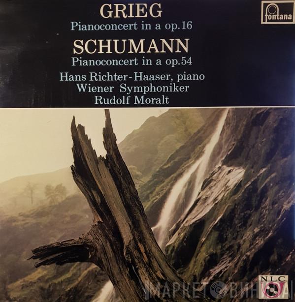 / Edvard Grieg - Robert Schumann , Hans Richter-Haaser , Wiener Symphoniker  Rudolf Moralt  - Grieg: Pianoconcert in a op. 16 / Schumann: Pianoconcert in a op. 54