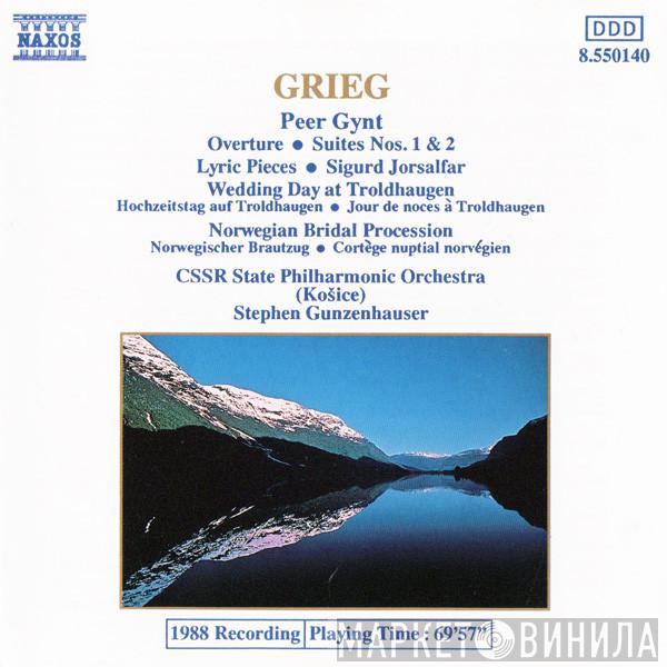 / Edvard Grieg / Slovak State Philharmonic Orchestra, Košice  Stephen Gunzenhauser  - Peer Gynt · Overture · Suites Nos. 1 & 2 · Lyric Pieces · Sigurd Jorsalfar · Wedding Day At Troldhaugen · Norwegian Bridal Procession
