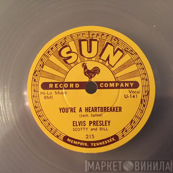 , Elvis Presley And Scotty Moore  Bill Black   - Milkcow Blues Boogie / You're A Heartbreaker