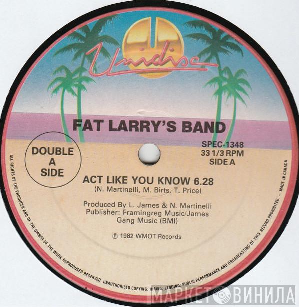 / Fat Larry's Band / Frankie Smith  Brandi Wells  - Act Like You Know / Double Dutch Bus / Watch Out