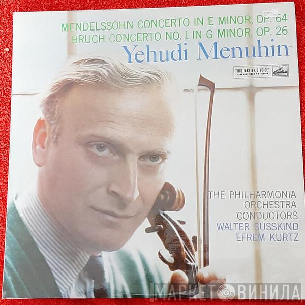 / Felix Mendelssohn-Bartholdy - Max Bruch , Yehudi Menuhin , Philharmonia Orchestra , Walter Susskind  Efrem Kurtz  - Concerto In E Minor, Op. 64 / Concerto No.1 In G Minor, Op. 26