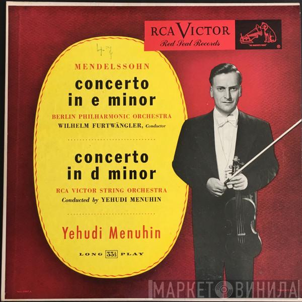 - Felix Mendelssohn-Bartholdy , Yehudi Menuhin , Berliner Philharmoniker , Wilhelm Furtwängler  RCA Victor Symphony Orchestra  - Concerto In E Minor / Concerto In D Minor