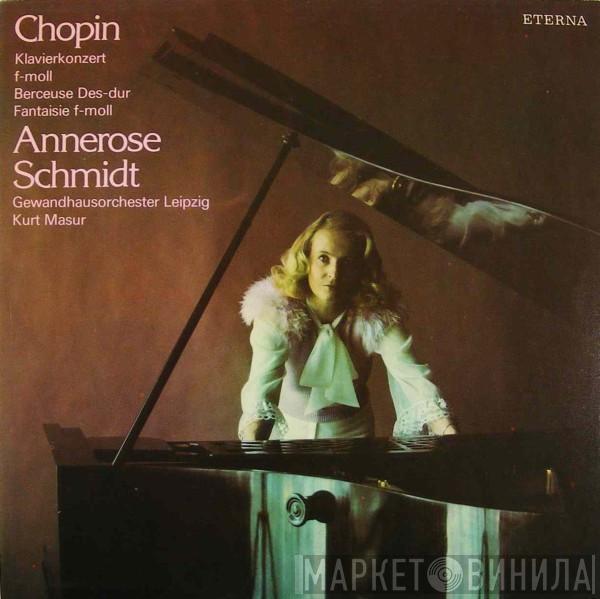, Frédéric Chopin , Annerose Schmidt , Gewandhausorchester Leipzig  Kurt Masur  - Klavierkonzert F-moll / Berceuse Des-dur / Fantaisie F-moll