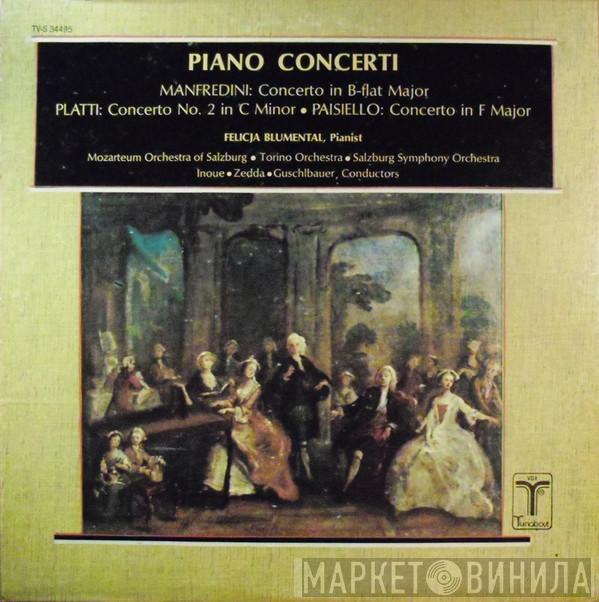 / Francesco Manfredini / Giovanni Benedetto Platti - Giovanni Paisiello , Felicja Blumental • Das Mozarteum Orchester Salzburg • Orchestra Sinfonica Di Torino Della RAI , Salzburg Symphony Orchestra • Michiyoshi Inoue • Alberto Zedda  Theodor Guschlbauer  - Piano Concerti