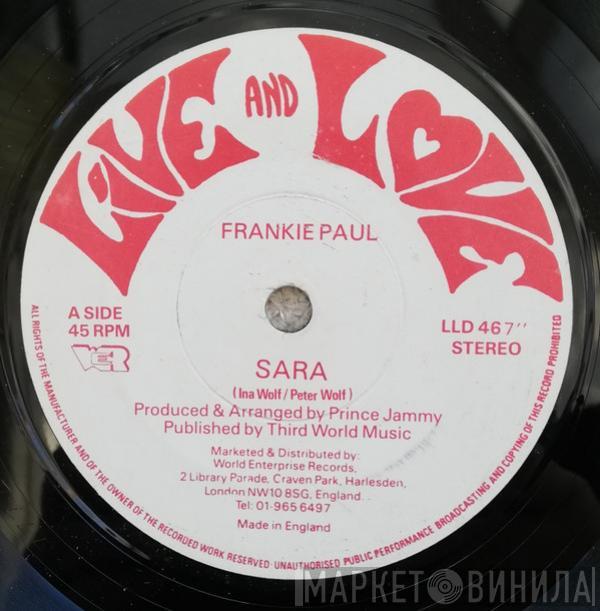 / Frankie Paul  Cultural Roots  - Sara / Running Back To Me