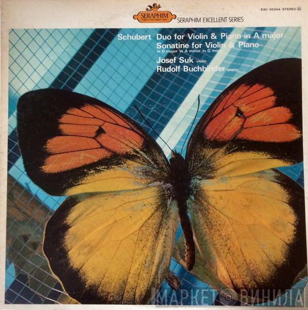 , Franz Schubert , Josef Suk  Rudolf Buchbinder  - Duo For Violin & Piano In A Major / Sonatine For Violin & Piano In D Major / In A Minor / In G Minor