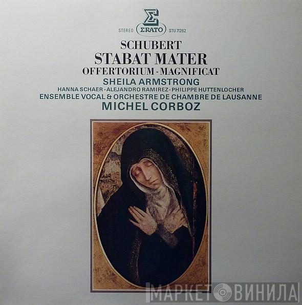 , Franz Schubert / Sheila Armstrong / Hanna Schaer / Alejandro Ramirez / Philippe Huttenlocher & Ensemble Vocal De Lausanne / Orchestre De Chambre De Lausanne  Michel Corboz  - Stabat Mater / Offertorium / Magnificat