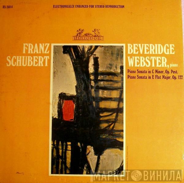 , Franz Schubert  Beveridge Webster  - Piano Sonata In C Minor / Piano Sonata In E Flat Major