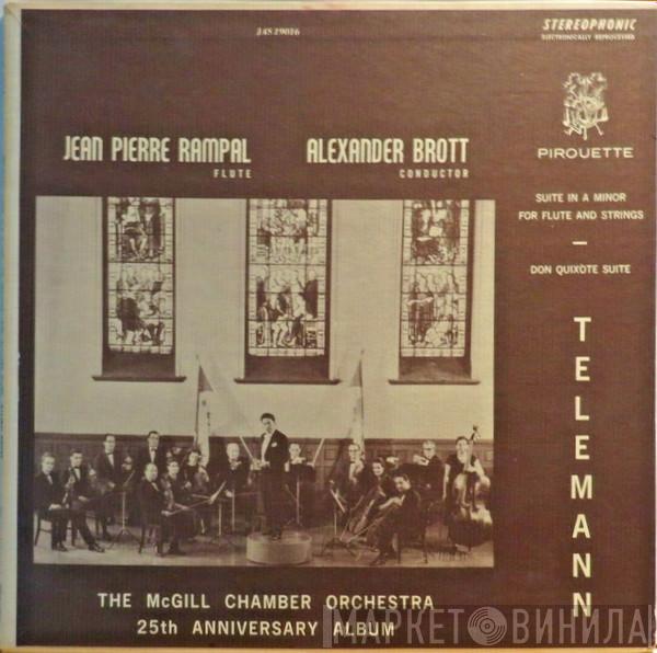 , Georg Philipp Telemann , McGill Chamber Orchestra , Jean-Pierre Rampal  Alexander Brott  - Suite In A Minor For Flute And Strings / Don Quixote Suite
