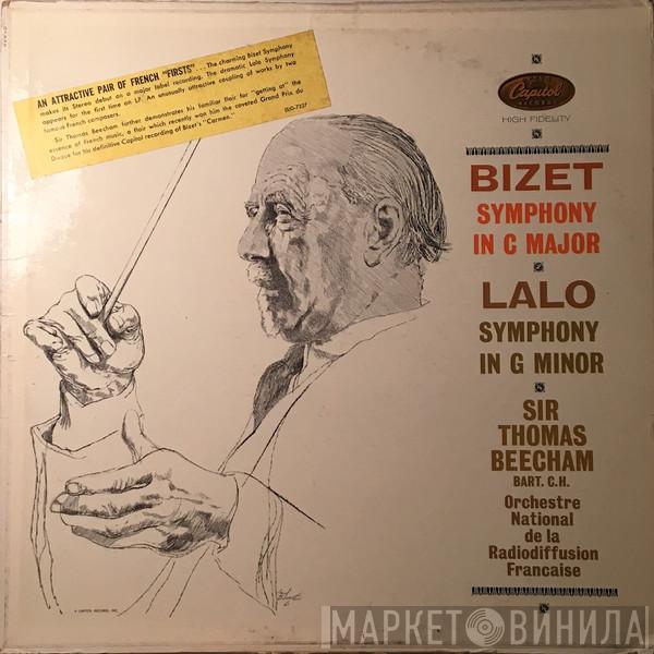/ Georges Bizet , Édouard Lalo , Sir Thomas Beecham  Orchestre National De France  - Symphony In C Major / Symphony In G Minor