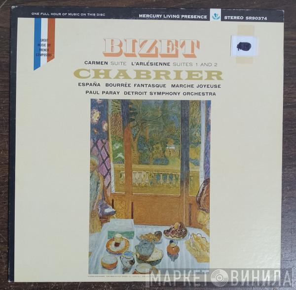 / Georges Bizet , Emmanuel Chabrier , Paul Paray  Detroit Symphony Orchestra  - Carmen Suite / L'Arlésienne Suites 1 And 2 / España / Bourrée Fantastque /Marche Joyeuse