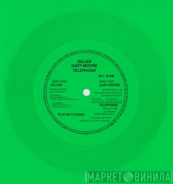 / Gillan / Gary Moore  Téléphone  - Purple Sky / Wishing Well / Squeeze