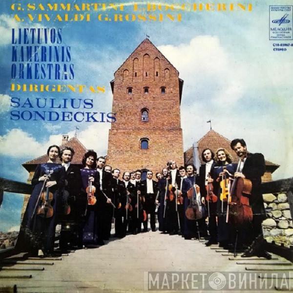 / Giuseppe Sammartini / Luigi Boccherini / Antonio Vivaldi - Gioacchino Rossini , Lithuanian Chamber Orchestra  Saulius Sondeckis  - Italian Music