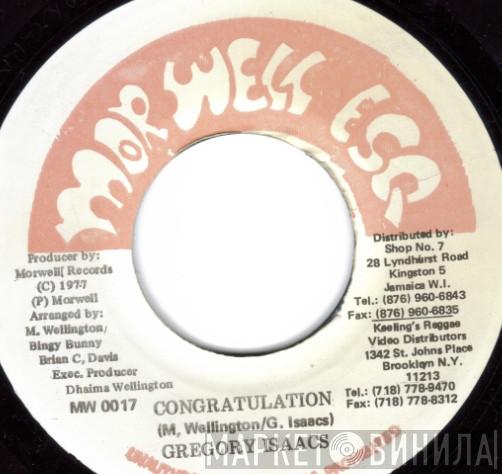 / Gregory Isaacs  The Roots Radics  - Congratulation / Congrat