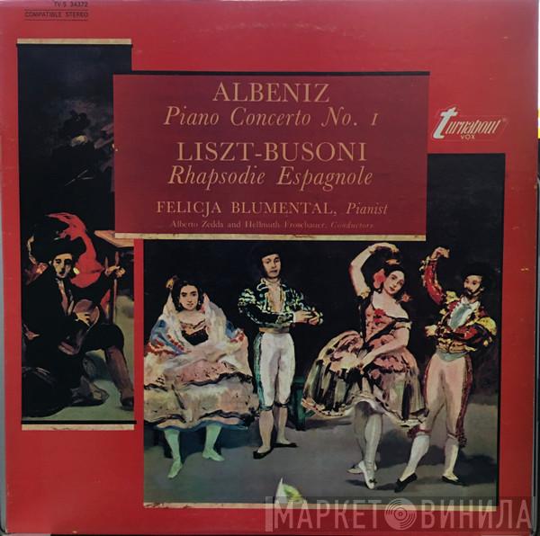 / Isaac Albéniz - Franz Liszt , Ferruccio Busoni  Felicja Blumental  - Piano Concerto No. 1 / Rhapsodie Espagnole