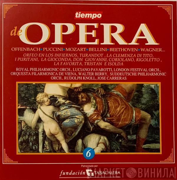 / Jacques Offenbach , Giacomo Puccini / Wolfgang Amadeus Mozart / Vincenzo Bellini , Amilcare Ponchielli / Wolfgang Amadeus Mozart / Ludwig van Beethoven / Giuseppe Verdi / Gaetano Donizetti / Richard Wagner , Walter Berry , Luciano Pavarotti  José Carreras  - Orfeo En Los Infiernos / Turandot / La Clemenza DI Tito / I Puritani / La Gioconda / Don Giovanni / Coriolano / Rigoletto / La Favorita / Tristan E Isolda