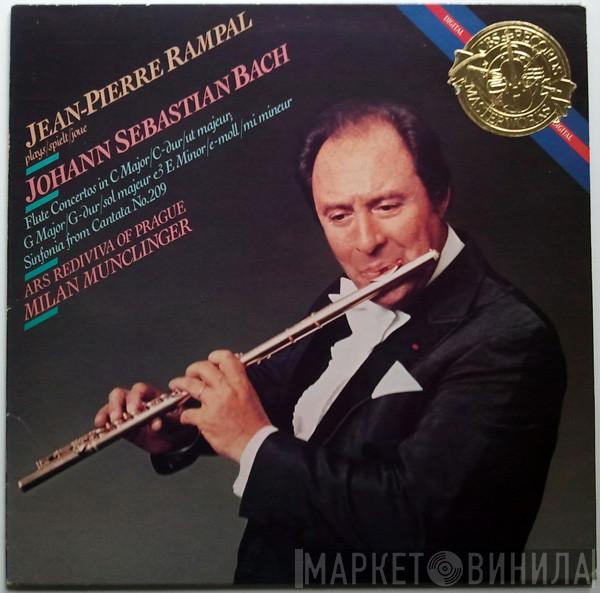 , Jean-Pierre Rampal , Ars Rediviva Ensemble - Milan Munclinger  Johann Sebastian Bach  - Flute Concertos In C Major; G Major & E Minor / Sinfonia From Cantata No. 209
