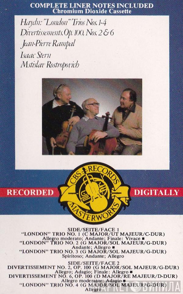 , Jean-Pierre Rampal , Isaac Stern / Mstislav Rostropovich  Joseph Haydn  - Trios & Divertissements