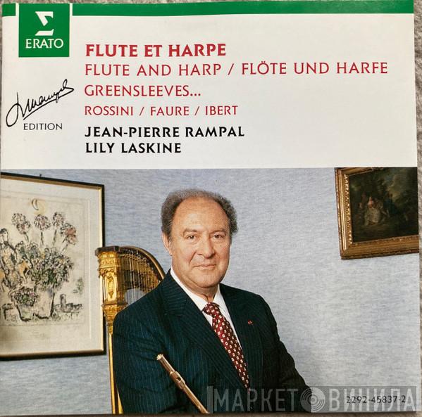 / Jean-Pierre Rampal / Lily Laskine / Gioacchino Rossini / Gabriel Fauré  Jacques Ibert  - Flute Et Harpe = Flute And Harp = Flöte Und Harfe / Greensleeves…