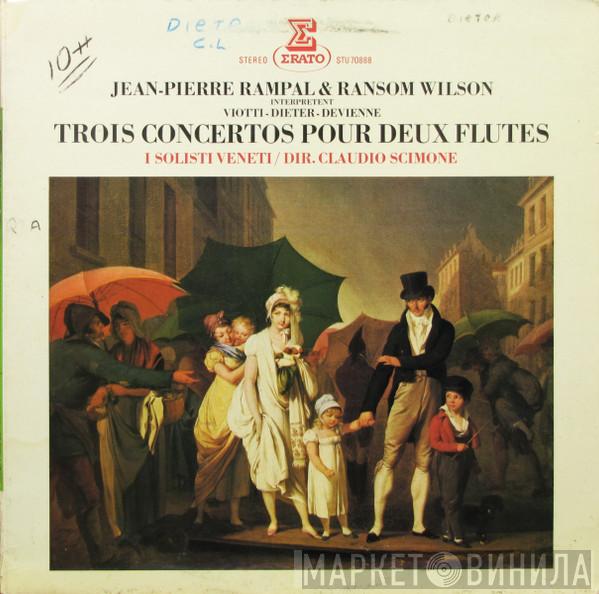 , Jean-Pierre Rampal , Ransom Wilson , I Solisti Veneti  Claudio Scimone  - Trois Concertos Pour Deux Flutes / Three Concertos For Two Flutes
