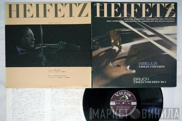 / Jean Sibelius / Jascha Heifetz / Walter Hendl  The Chicago Symphony Orchestra  - Violin Concerto In D Minor, Op. 47