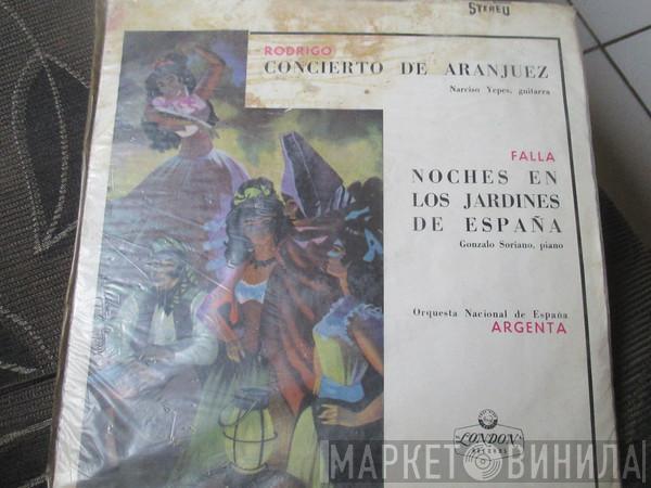 · Joaquín Rodrigo / Narciso Yepes · Manuel De Falla , Gonzalo Soriano · Orquesta Nacional De España  Ataúlfo Argenta  - Concierto De Aranjuez / Noches En Los Jardines De España