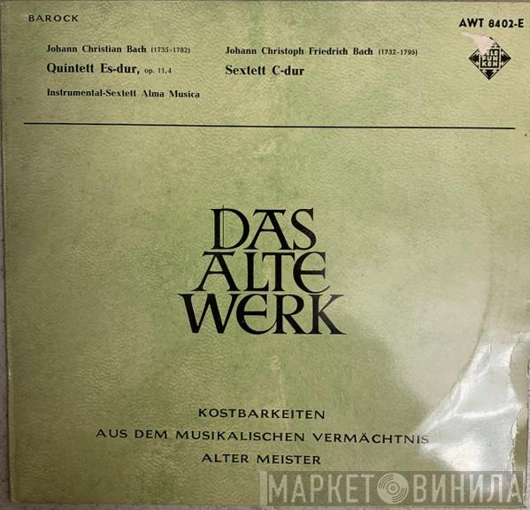 , Johann Christian Bach , Johann Christoph Friedrich Bach  Alma Musica  - Quintett Es-Dur, Op. 11,4 / Sextett C-Dur