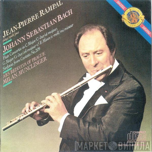 , Johann Sebastian Bach / Jean-Pierre Rampal / Ars Rediviva Ensemble  Milan Munclinger  - 3 Flute Concertos