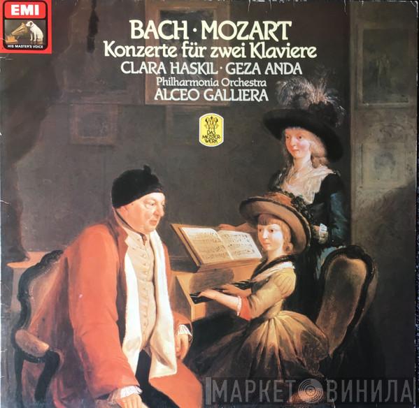 • Johann Sebastian Bach / Wolfgang Amadeus Mozart • Clara Haskil , Géza Anda , Philharmonia Orchestra  Alceo Galliera  - Konzerte Für Zwei Klaviere