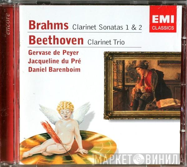/ Johannes Brahms - Ludwig van Beethoven , Gervase de Peyer , Jacqueline Du Pré  Daniel Barenboim  - Clarinet Sonatas 1 & 2 / Clarinet Trio