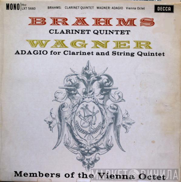 , Johannes Brahms , Richard Wagner  Mitglieder Des Wiener Oktetts  - Clarinet Quintet / Adagio For Clarinet & String Quartet