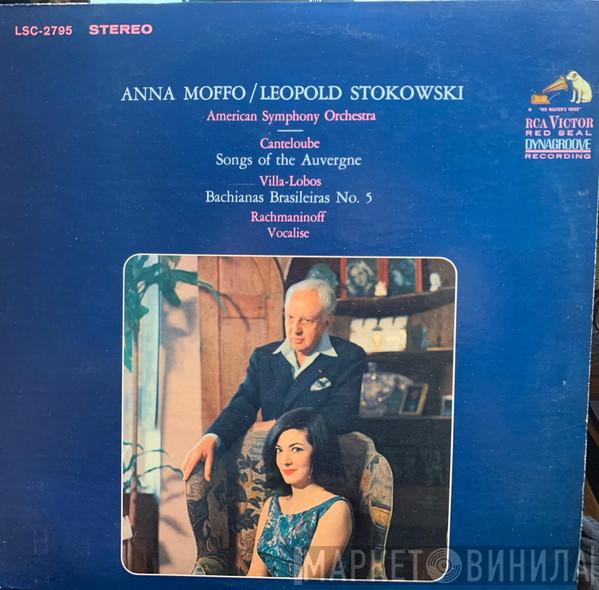 / Joseph Canteloube / Heitor Villa-Lobos - Sergei Vasilyevich Rachmaninoff , Anna Moffo , Leopold Stokowski  The American Symphony Orchestra  - Songs Of The Auvergne / Bachianas Brasileiras No. 5 / Vocalise