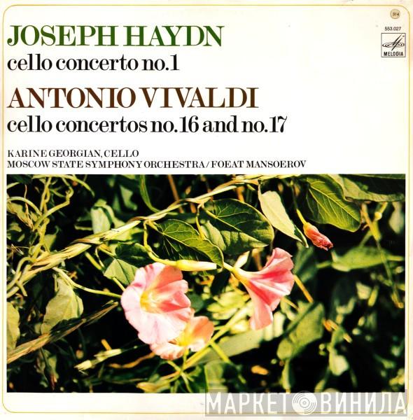 / Joseph Haydn - Antonio Vivaldi , Karina Georgian , Moscow State Symphony Orchestra  Фуат Мансуров  - Cello Concerto No. 1 / Cello Concertos No. 16 And No. 17
