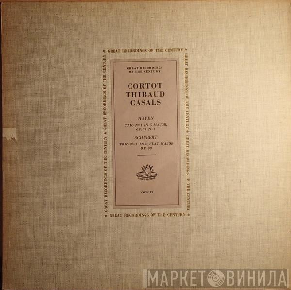 / Joseph Haydn - Franz Schubert , Alfred Cortot , Jacques Thibaud  Pablo Casals  - Trio No. 1 In G Major, Op. 73 No. 2 / Trio No. 1 In B Flat Major Op. 99