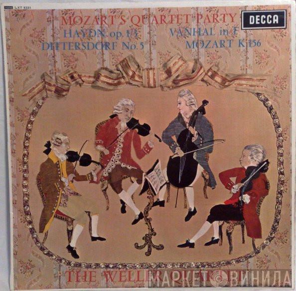 / Joseph Haydn / Johann Baptist Vanhal / Carl Ditters von Dittersdorf , Wolfgang Amadeus Mozart  Weller-Quartett  - Mozart's Quartet Party